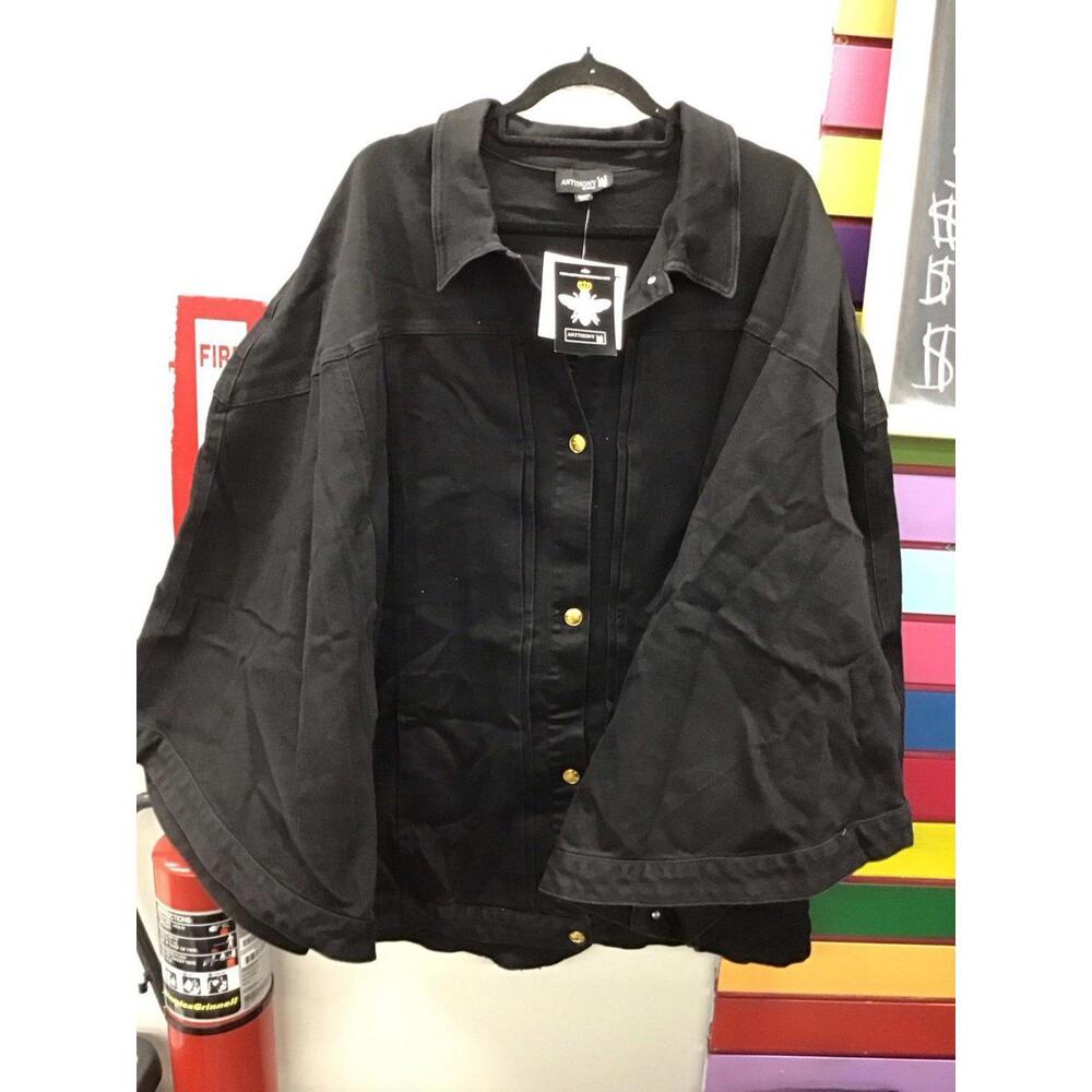Antthony originals jean poncho black size 2X/3X new from HSN